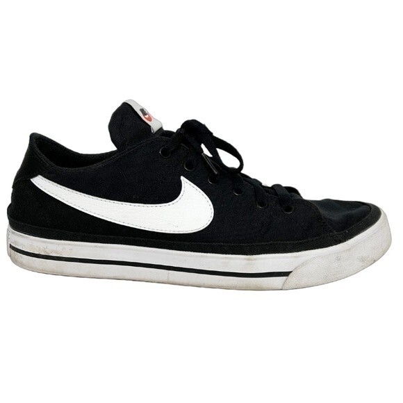 Nike Other - Nike Mens Court Legacy Canvas Sneaker Black White Men's 10